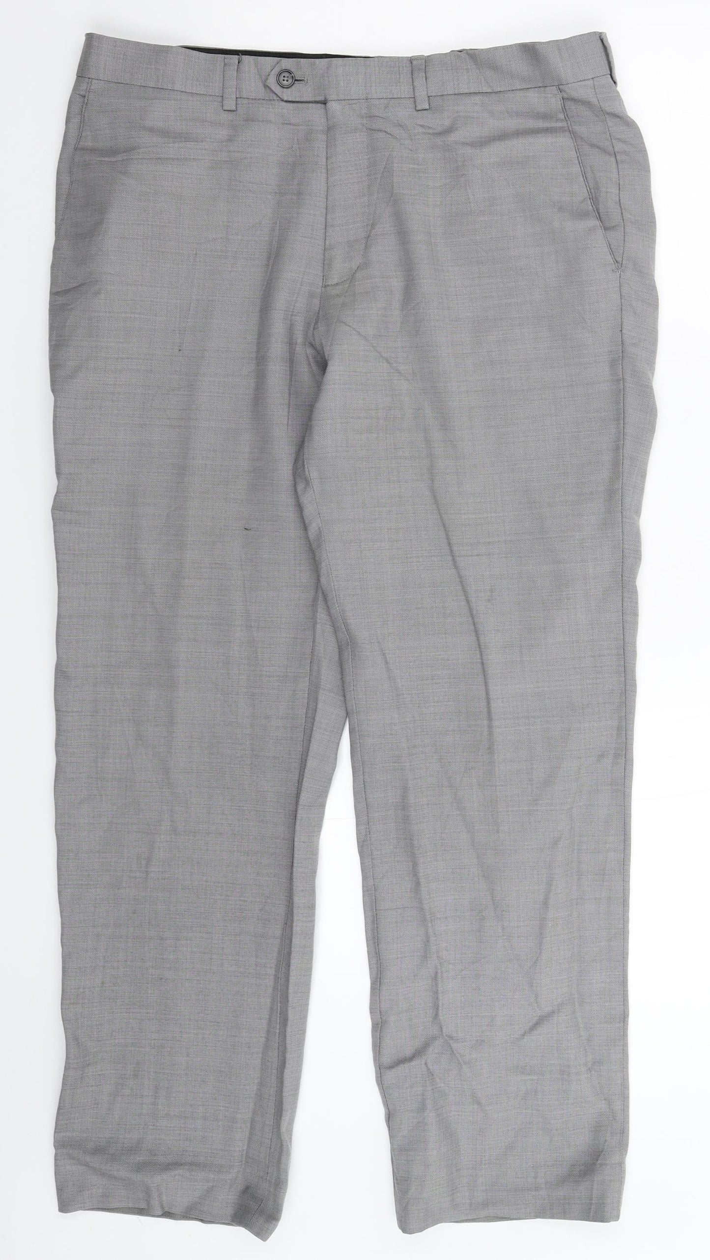 Marks and Spencer Mens Grey   2 Piece Suit Trousers Size 36 L31 in