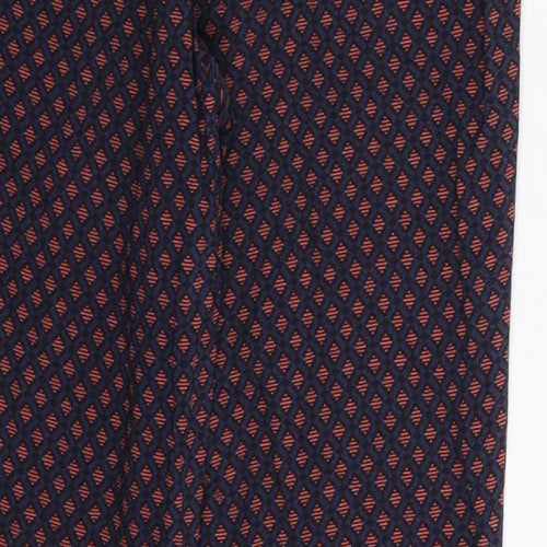F&F Womens Blue Geometric  Trousers  Size 10 L29 in