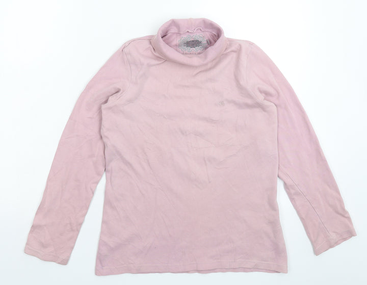 Lana Womens Pink Pullover Sweatshirt Size M