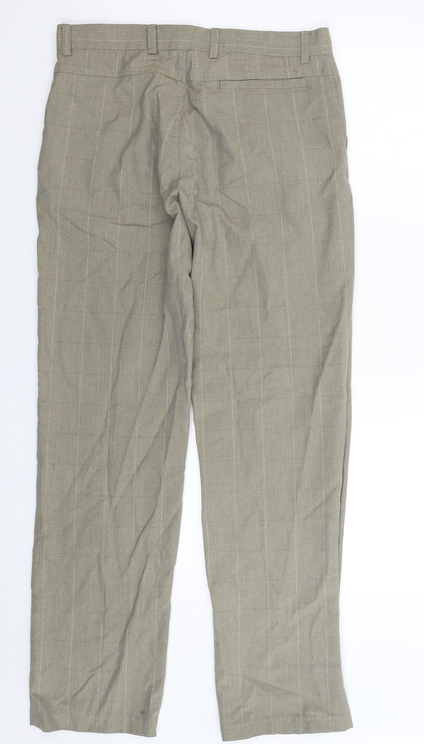 Preworn Womens Grey Check  Trousers  Size 32 L32 in