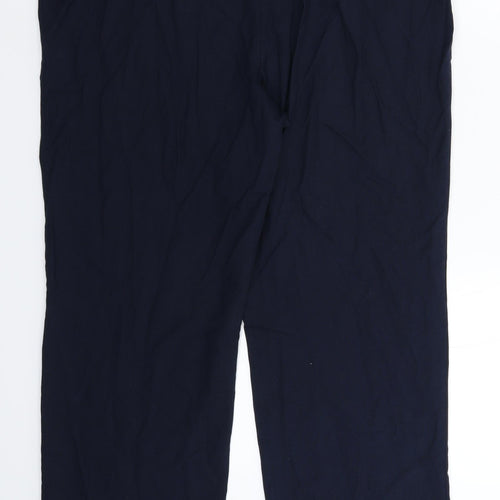 Papaya Womens Blue   Trousers  Size 14 L29 in