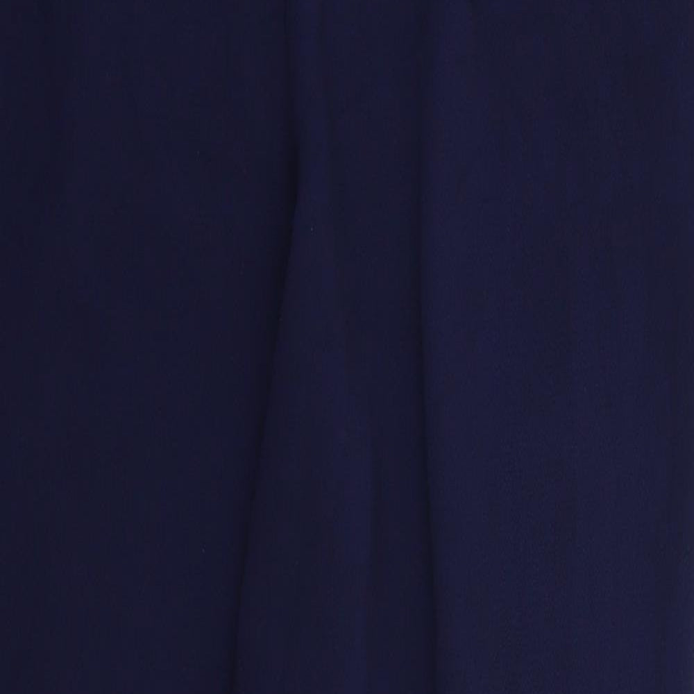 M&Co Womens Blue   Trousers  Size 14 L30 in