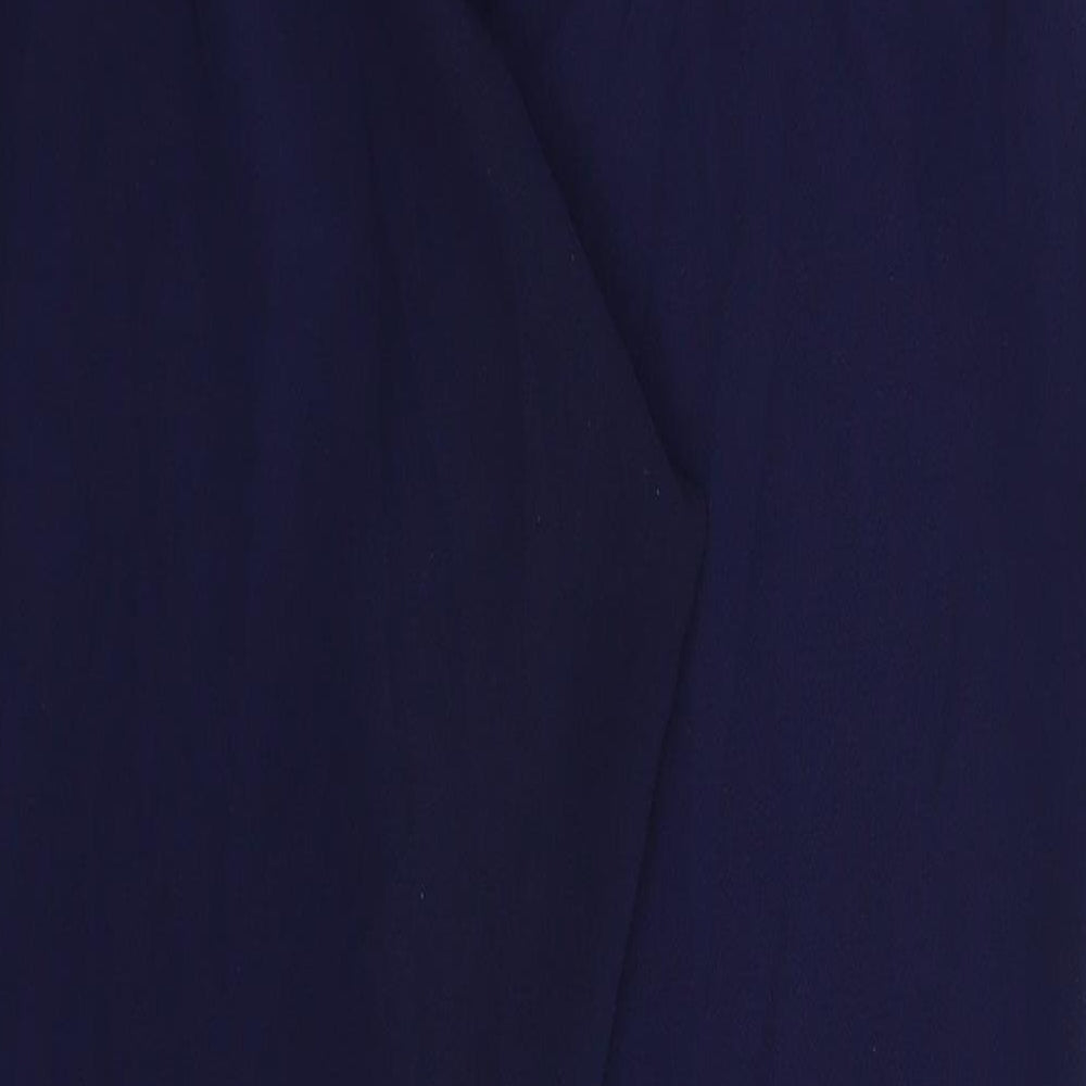 M&Co Womens Blue   Trousers  Size 14 L30 in