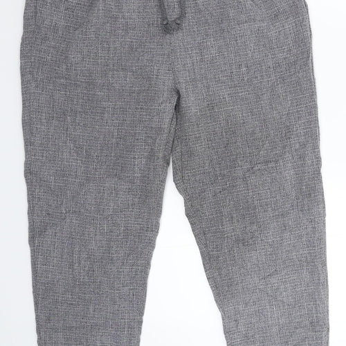 PRETTYLITTLETHING Womens Grey   Trousers  Size 10 L24 in