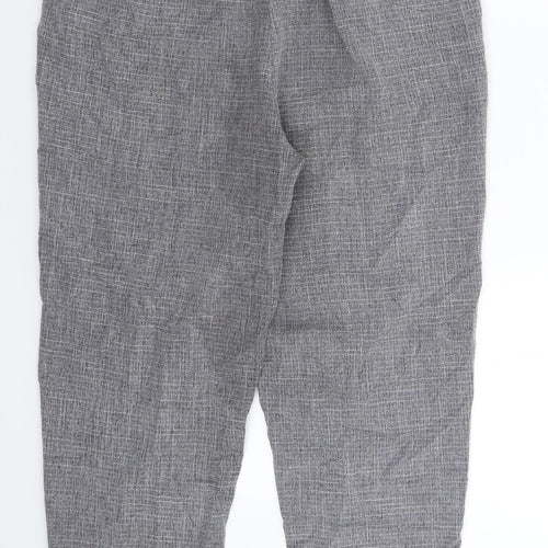 PRETTYLITTLETHING Womens Grey   Trousers  Size 10 L24 in