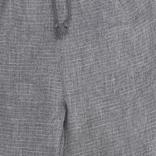 PRETTYLITTLETHING Womens Grey   Trousers  Size 10 L24 in