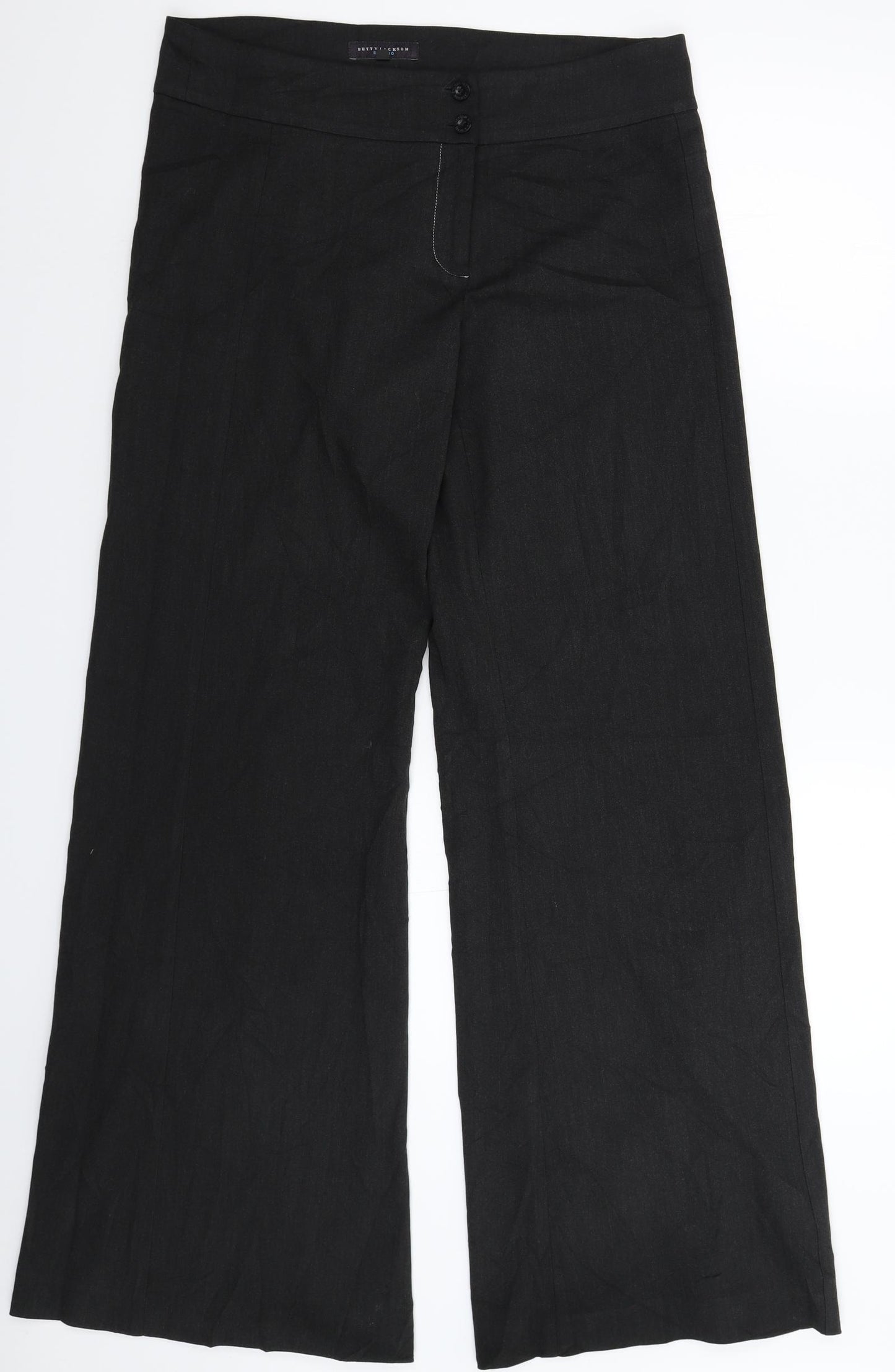 Betty Jackson Womens Black   Trousers  Size 12 L33 in