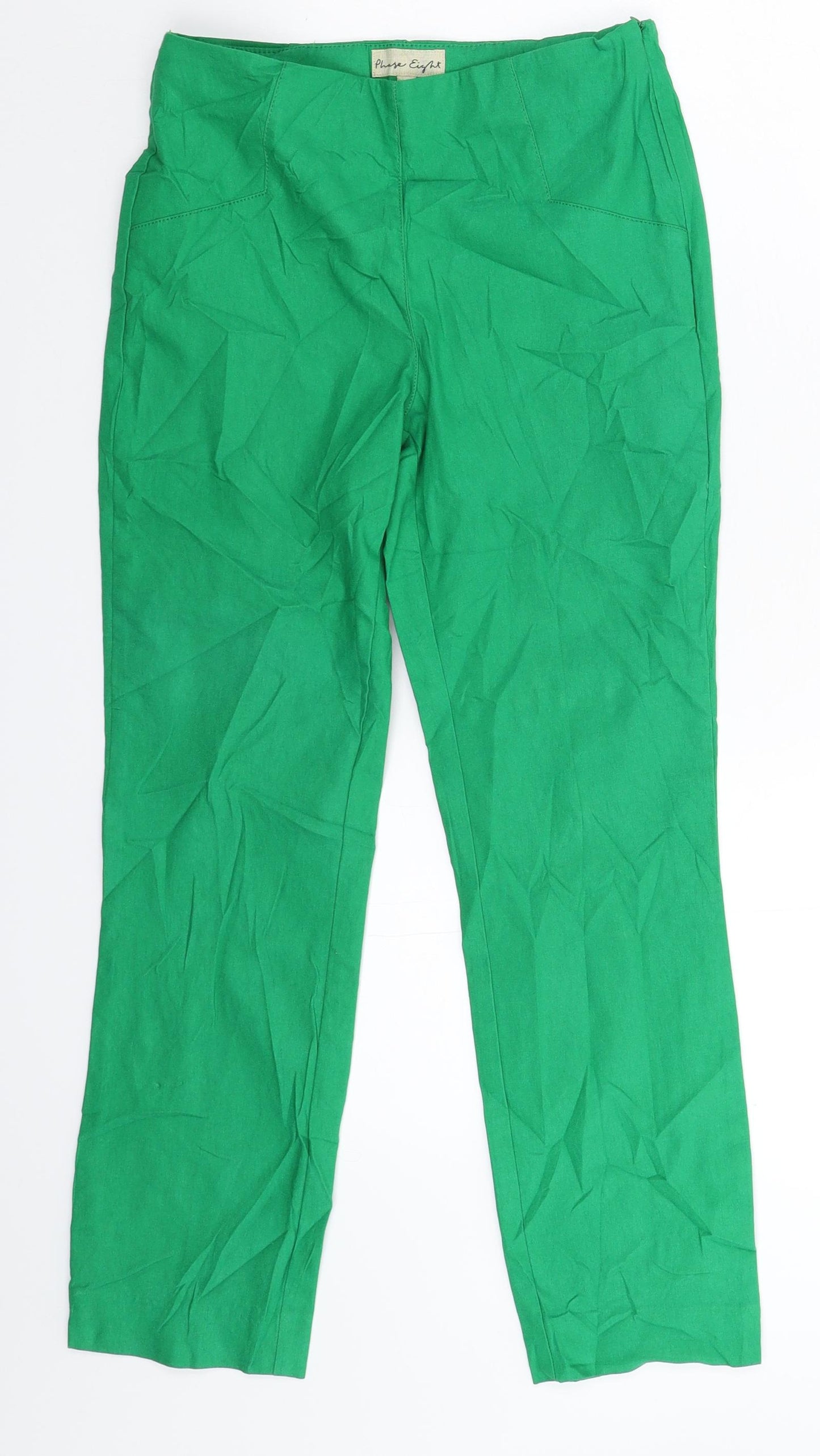 Phase Eight Womens Green   Trousers  Size 8 L25 in
