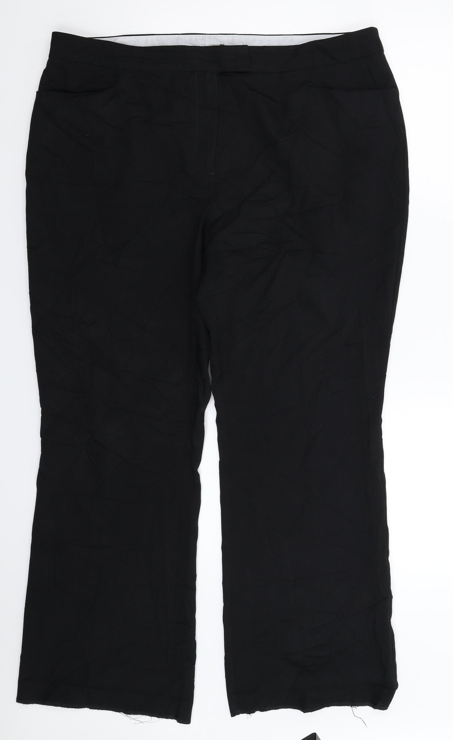 TU Womens Black   Trousers  Size 18 L30 in
