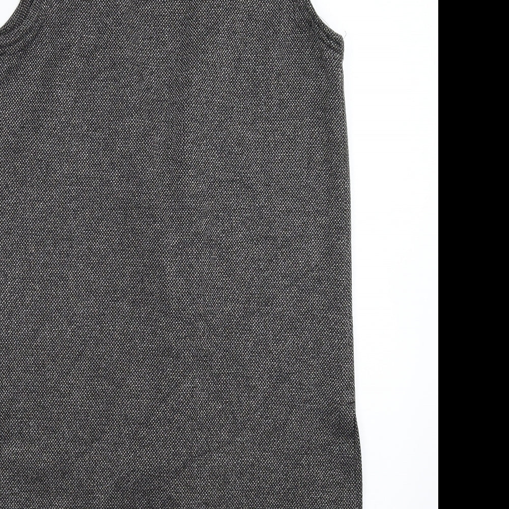 New Look Womens Grey   Gilet Coatigan Size 10