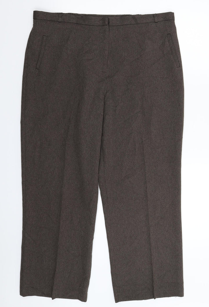 Autonomy Womens Grey Trousers Size 18 L28 in