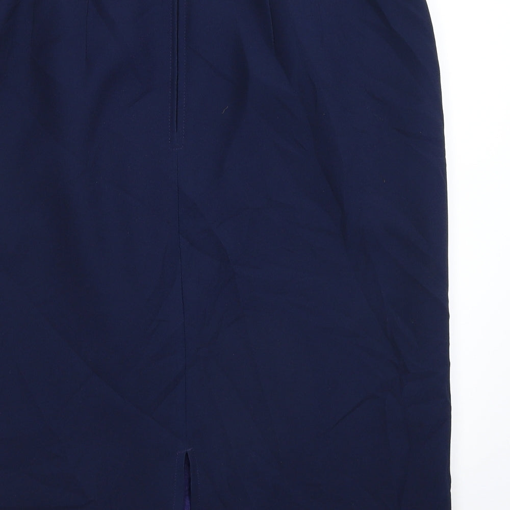 Preworn Womens Blue   Straight & Pencil Skirt Size 32 in
