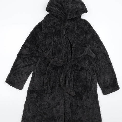 George Boys Grey Solid Fleece  Robe Size 11-12 Years