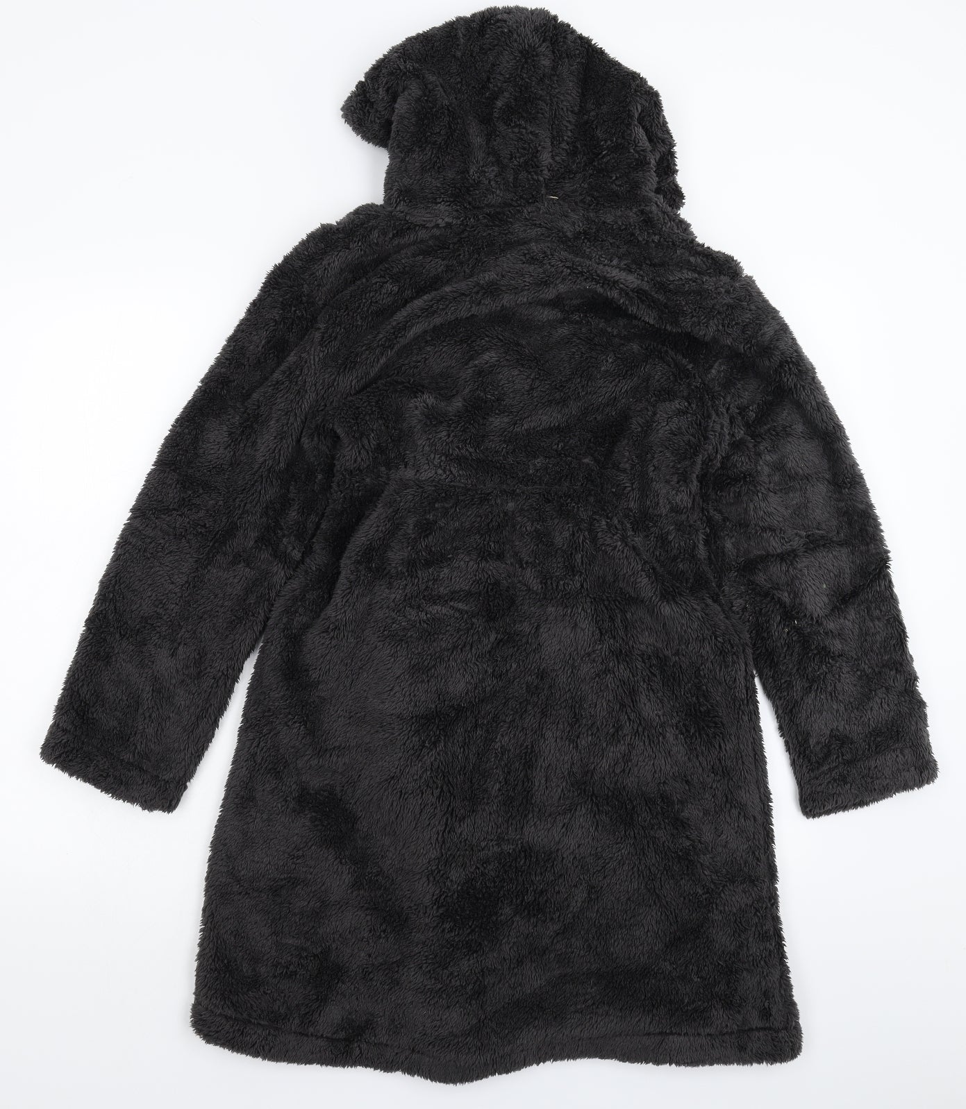 George Boys Grey Solid Fleece  Robe Size 11-12 Years