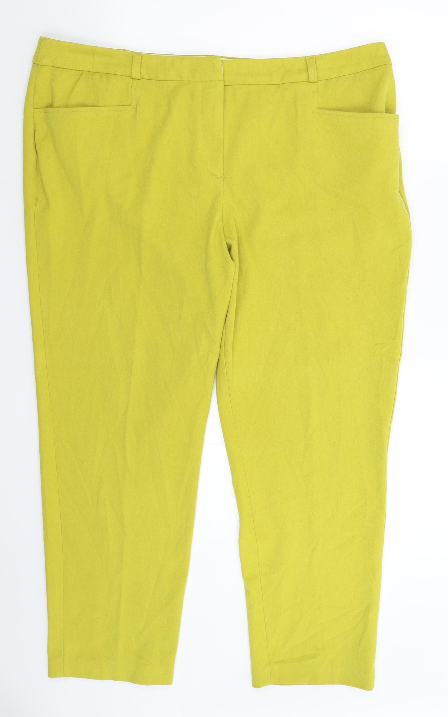 KATE Womens Yellow   Trousers  Size 22 L26 in
