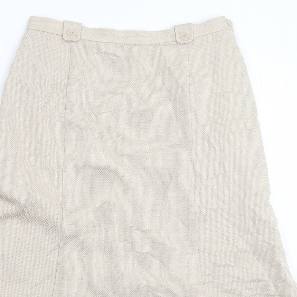 Eastex Womens Beige   Flare Skirt Size 10
