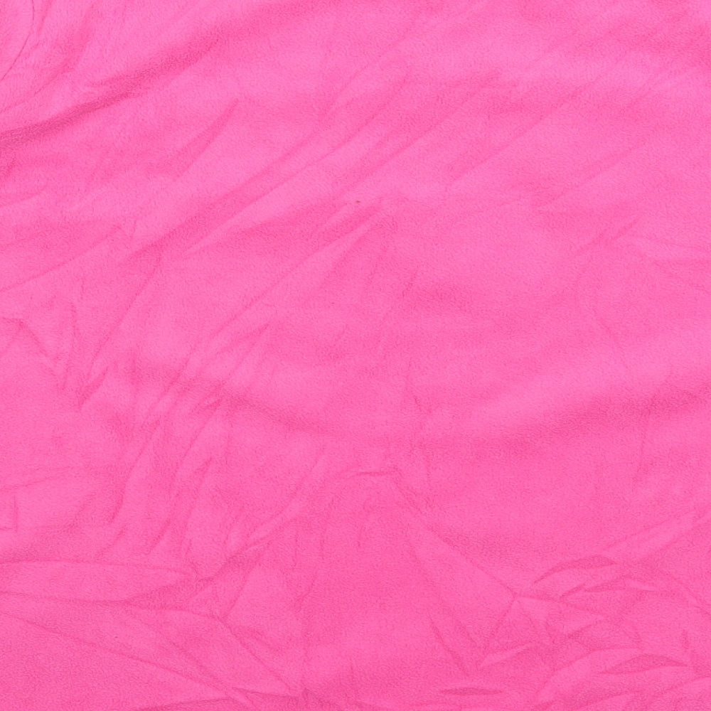 George Womens Pink Solid Fleece Top Pyjama Top Size 22