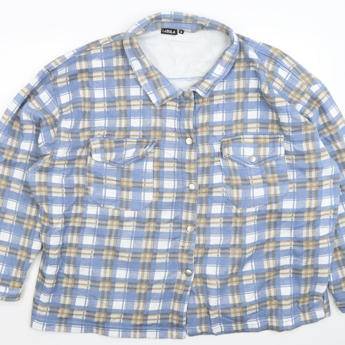 Lasula Womens Multicoloured Check  Jacket  Size 18  - Oversized