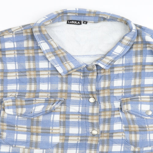 Lasula Womens Multicoloured Check  Jacket  Size 18  - Oversized