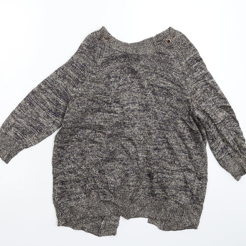 Topshop Womens Gold  Knit Pullover Jumper Size 14