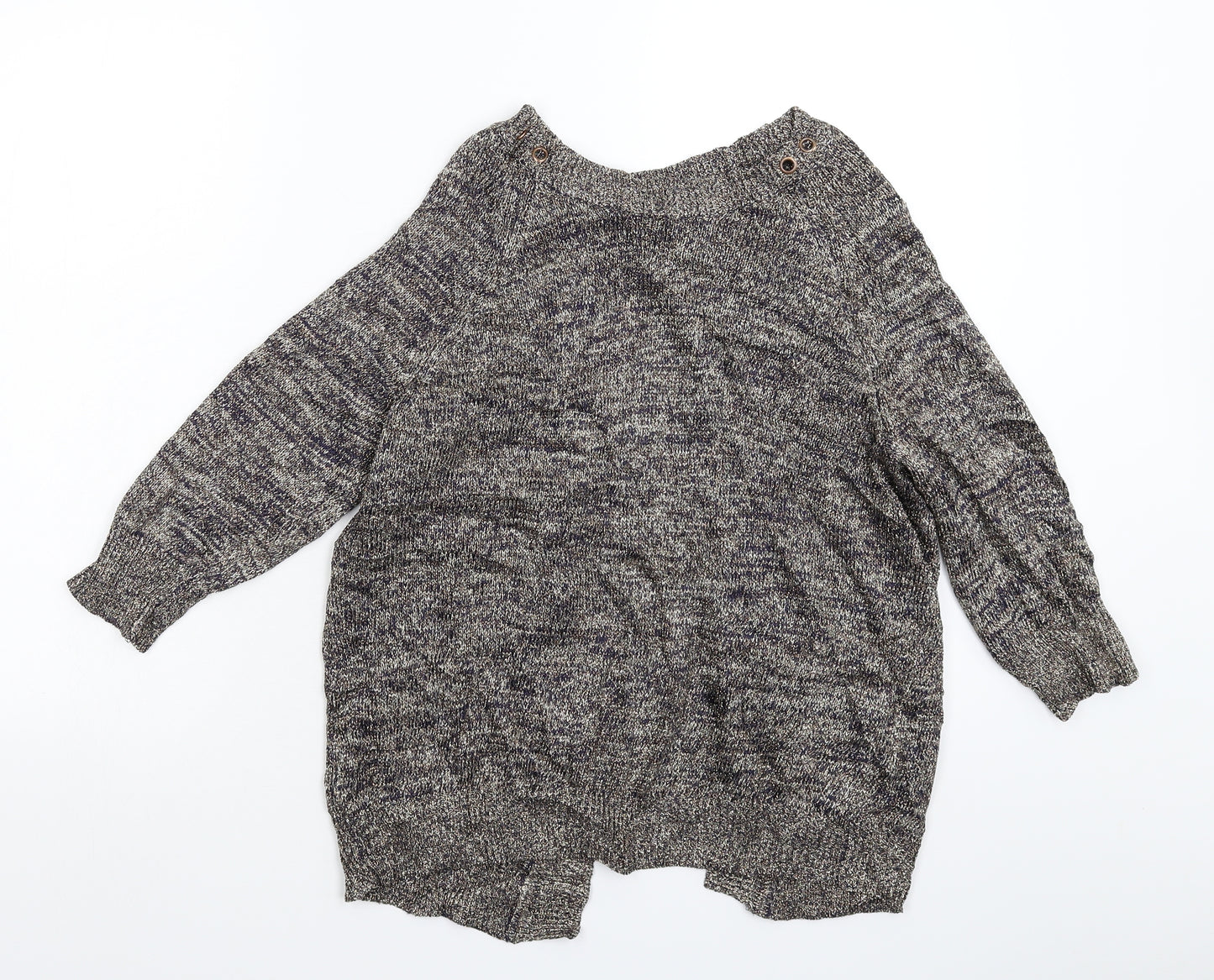 Topshop Womens Gold  Knit Pullover Jumper Size 14