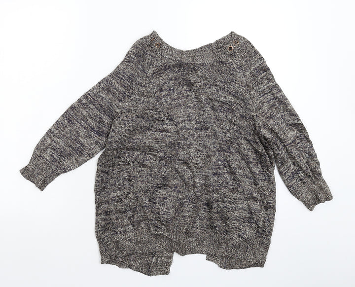 Topshop Womens Gold Knit Pullover Jumper Size 14