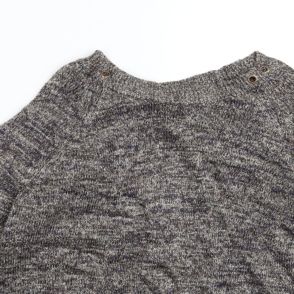 Topshop Womens Gold  Knit Pullover Jumper Size 14