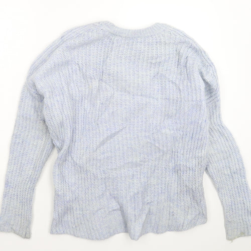Zara Womens Blue  Knit Pullover Jumper Size M