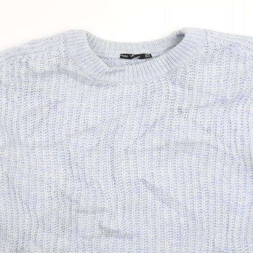 Zara Womens Blue  Knit Pullover Jumper Size M