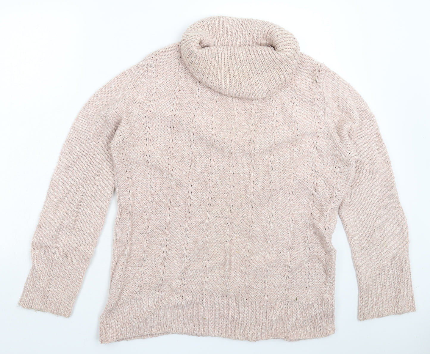 M&Co Womens Beige  Knit Pullover Jumper Size 14