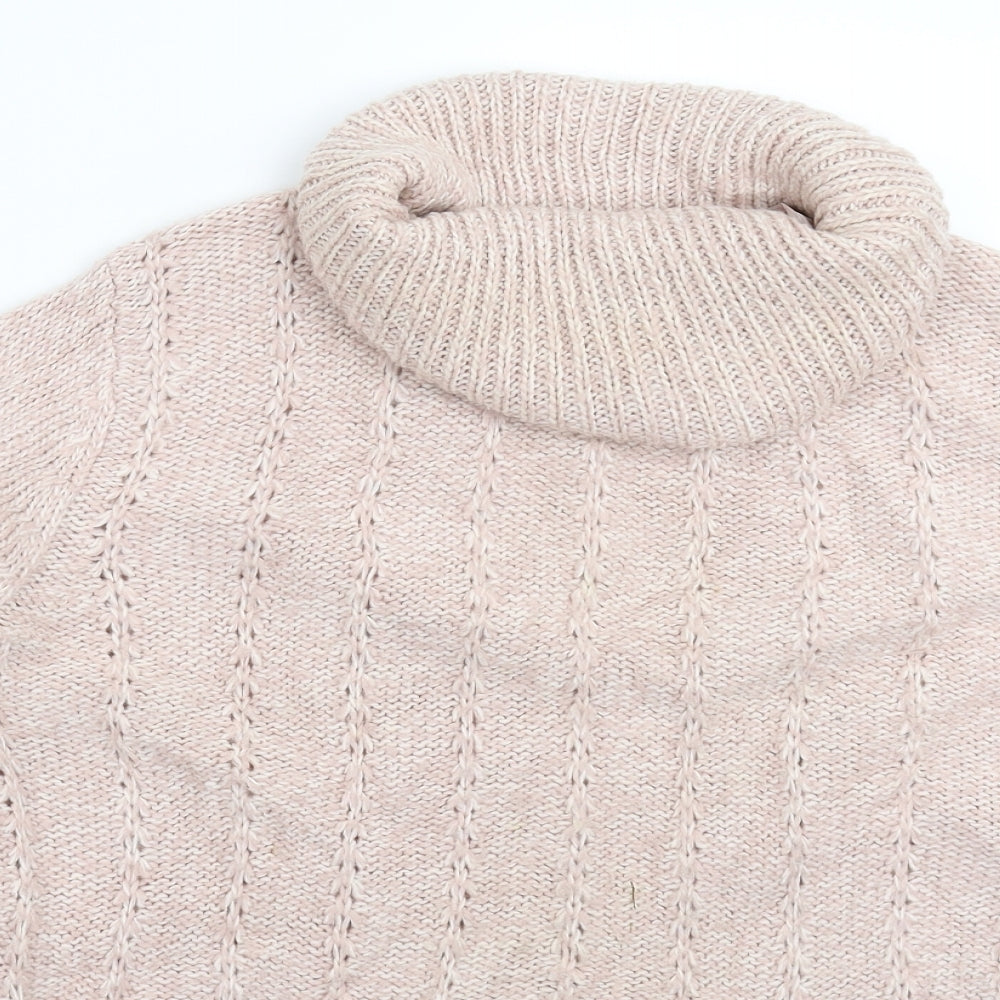 M&Co Womens Beige  Knit Pullover Jumper Size 14