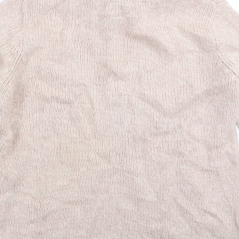 M&Co Womens Beige  Knit Pullover Jumper Size 14