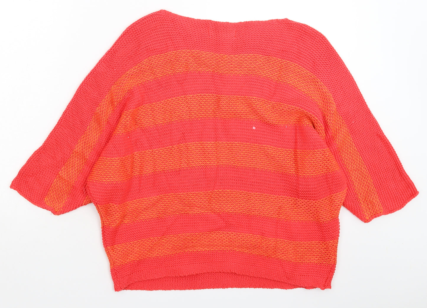 Isabella D Womens Pink  Knit Pullover Jumper Size M