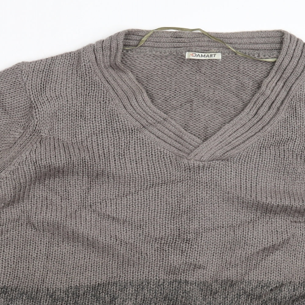 Damart Womens Grey  Knit Pullover Jumper Size 24