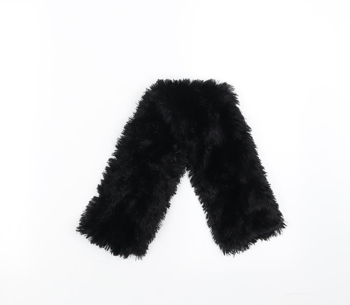Preworn Womens Black    Scarf   - fluffy