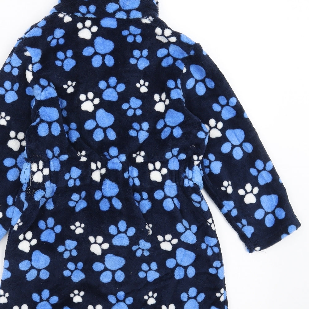 Paw Petrol Boys Blue Solid Fleece  Robe Size 3-4 Years  - paw patrol