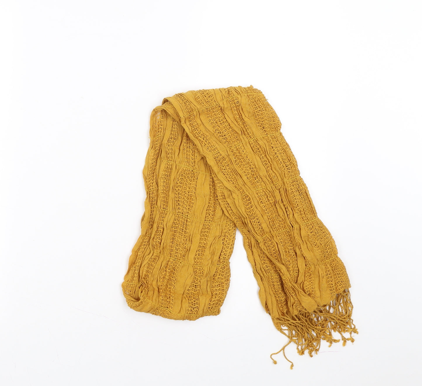 Preworn Womens Yellow    Scarf   - mustard colour