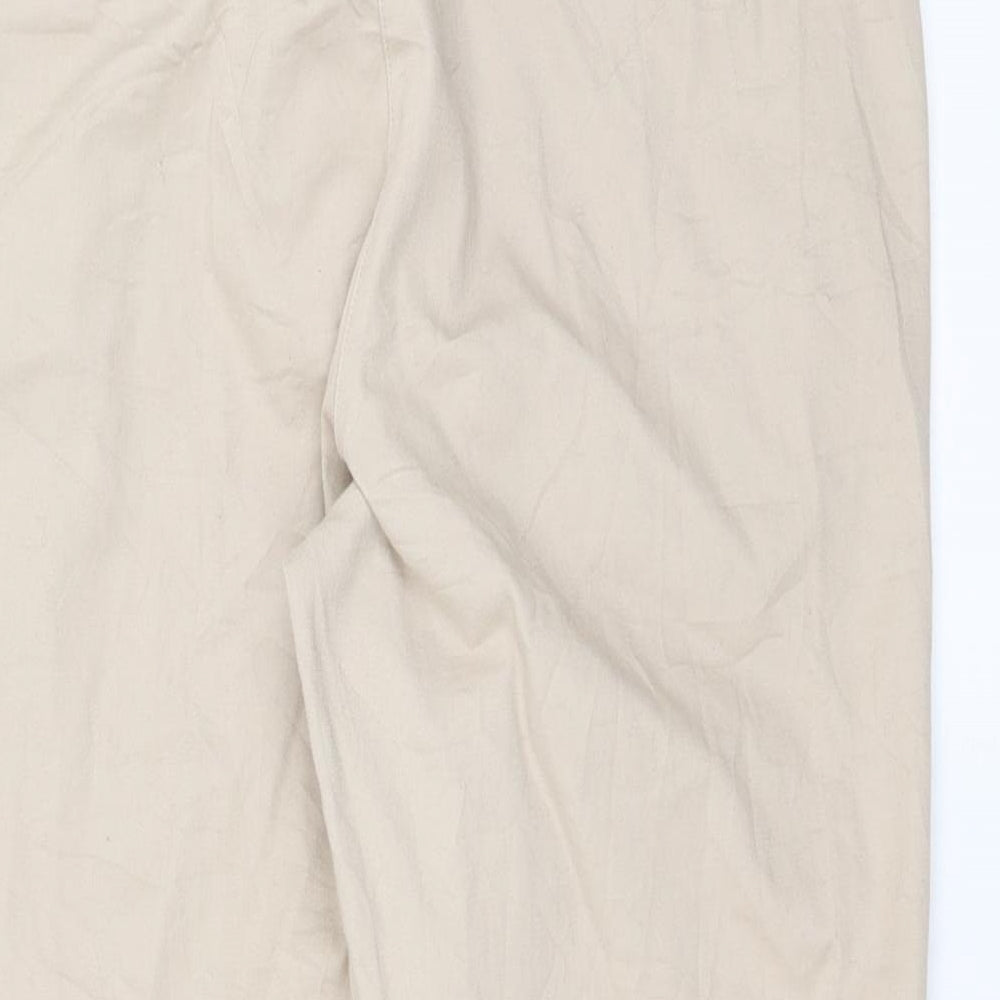 Wallis Womens Beige   Cropped Trousers Size 18 L21 in