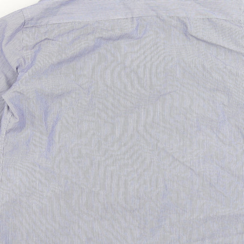 Topman Mens Blue Striped   Button-Up Size S
