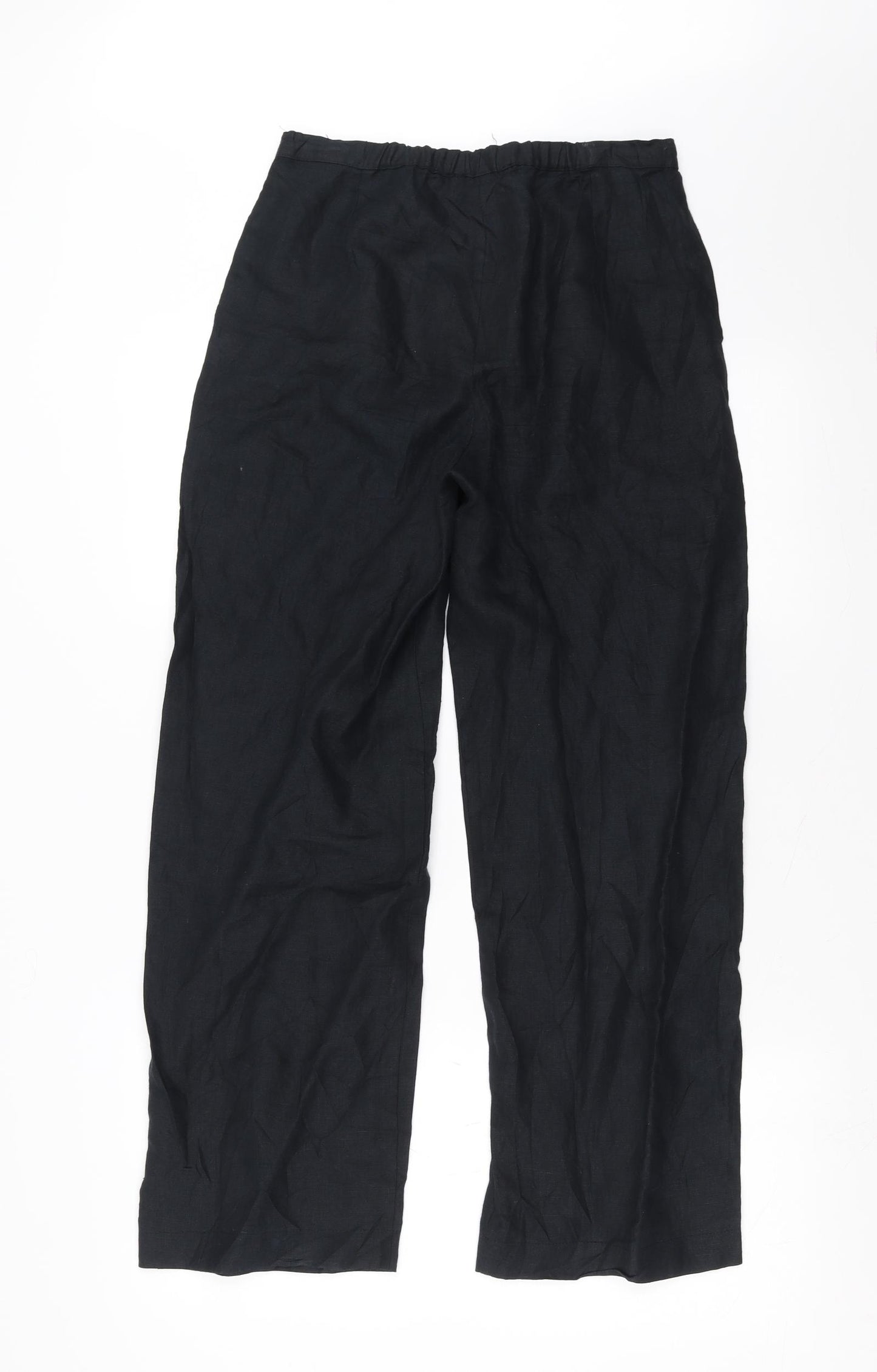 La Confidence Womens Black   Trousers  Size S L28 in