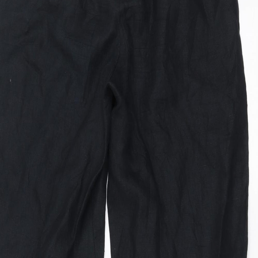 La Confidence Womens Black   Trousers  Size S L28 in