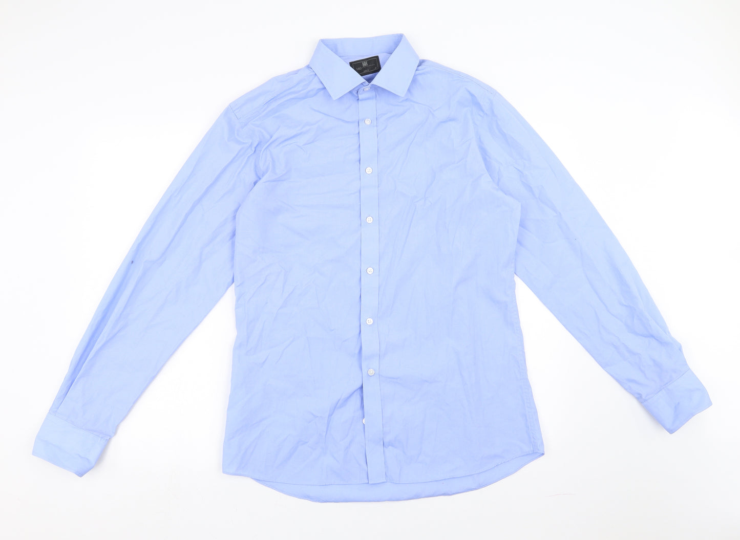 Marks and Spencer Mens Blue    Dress Shirt Size 16
