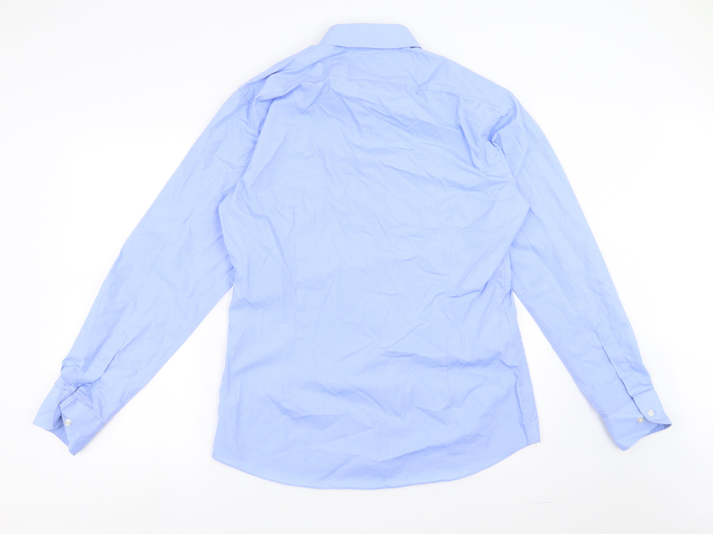 Marks and Spencer Mens Blue    Dress Shirt Size 16