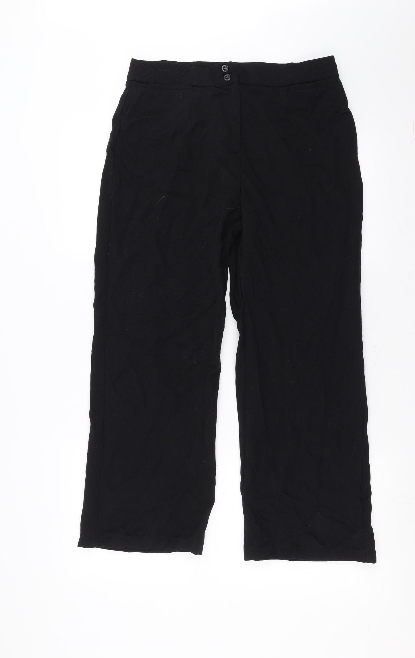 ISLE Womens Black   Trousers  Size 12 L25 in