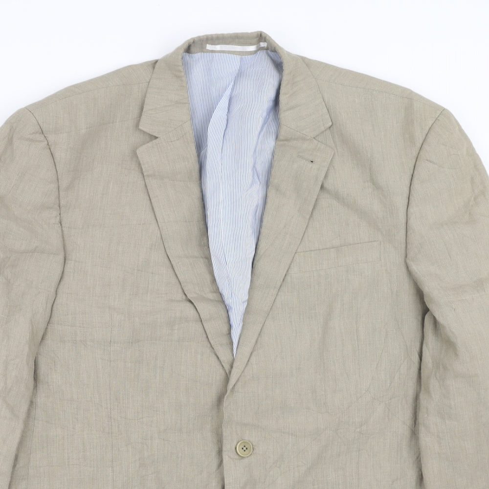 NEXT Mens Beige   Jacket Suit Jacket Size 42