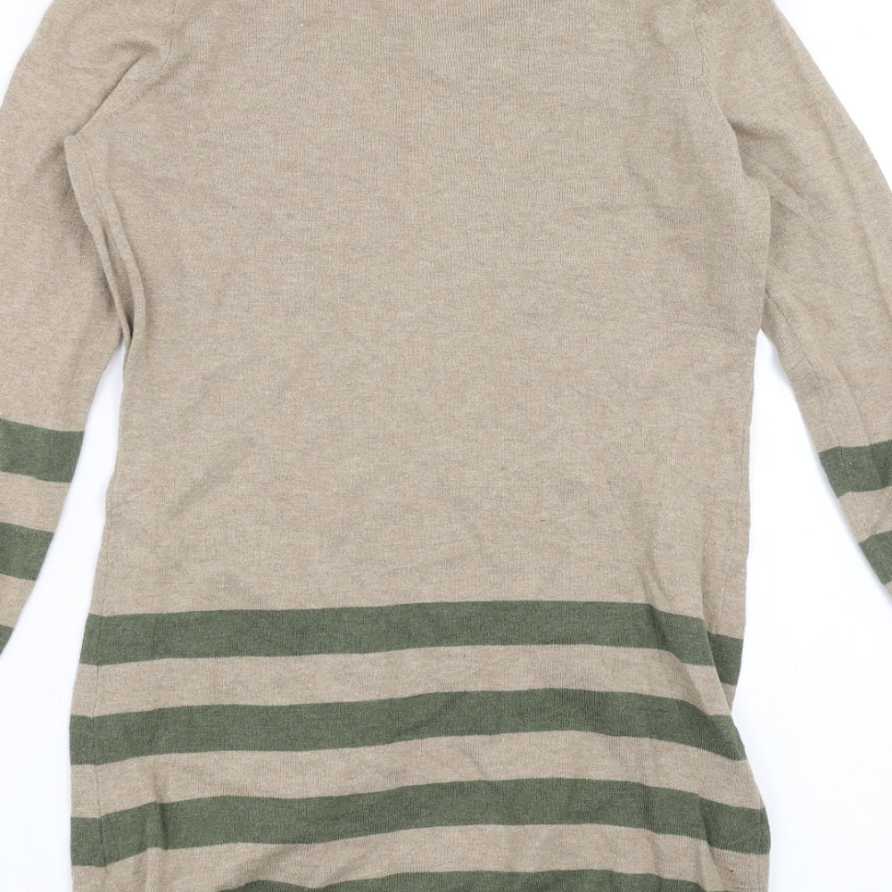 New Look Womens Beige  Knit Jumper Dress  Size 12