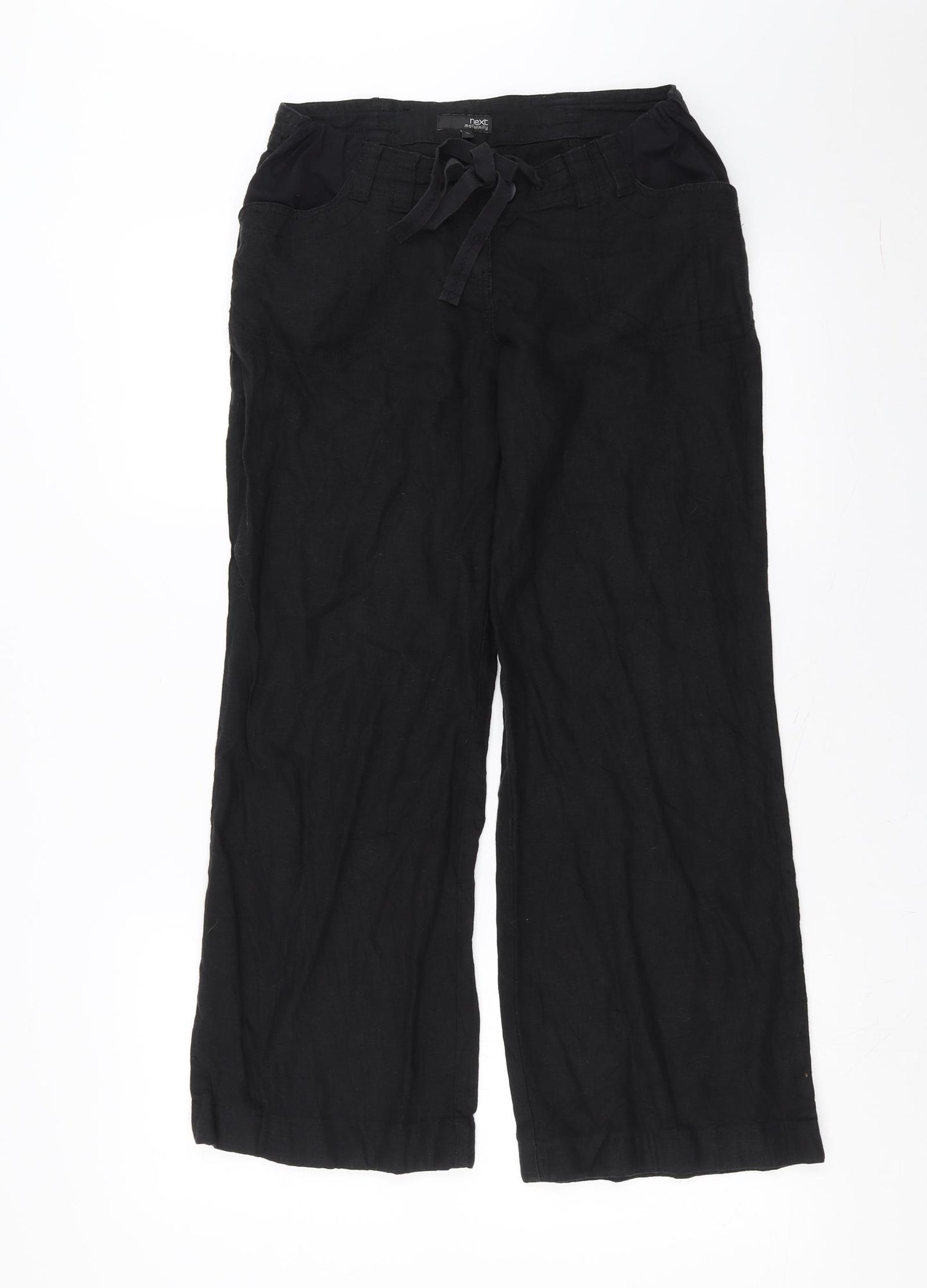 NEXT Womens Black   Trousers  Size 8 L26 in