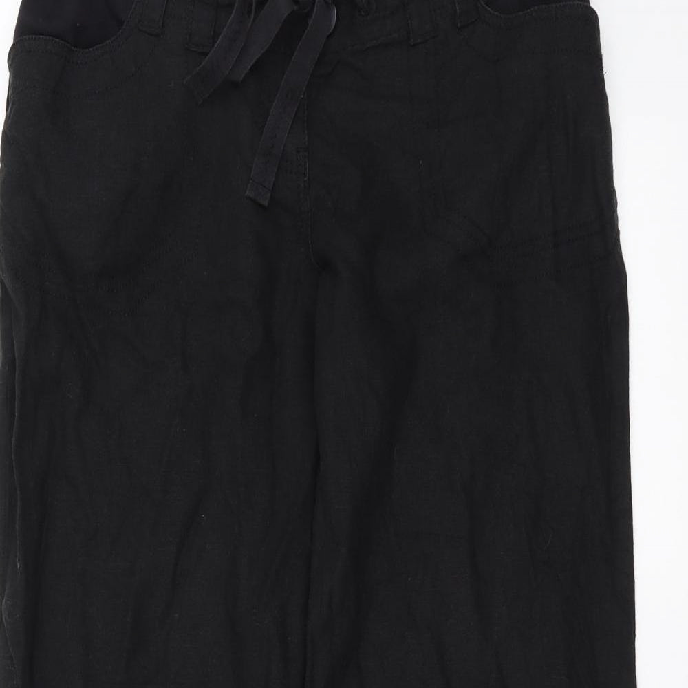 NEXT Womens Black   Trousers  Size 8 L26 in