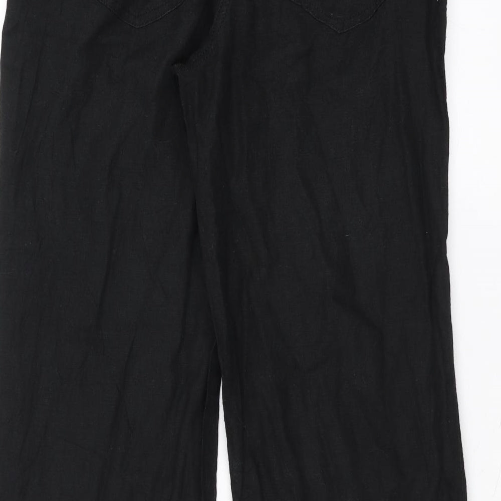 NEXT Womens Black   Trousers  Size 8 L26 in