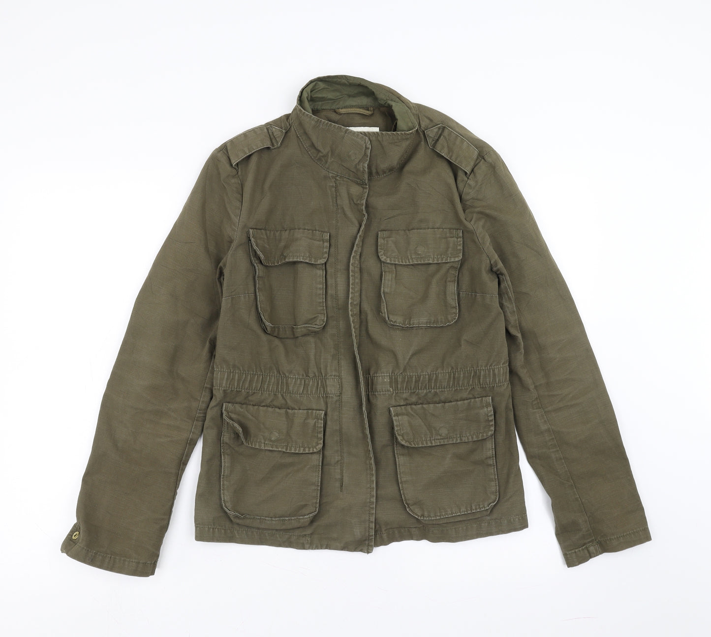 H&M Womens Green  Denim Jacket  Size 12
